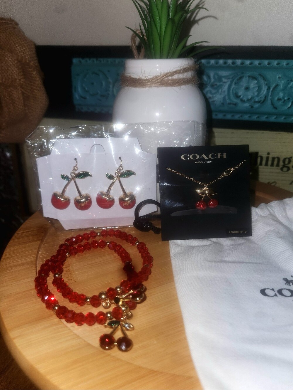 🍒CHERRY COACH JEWELRY BUNDLE 💥FREE GWP, READ BELOW💥